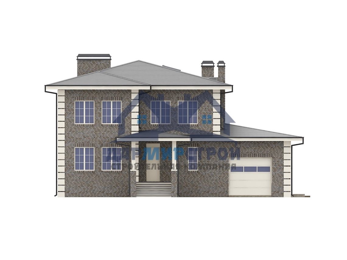 503-19GS - Проект двухэтажного дома из газобетона с гаражем — изображение 4