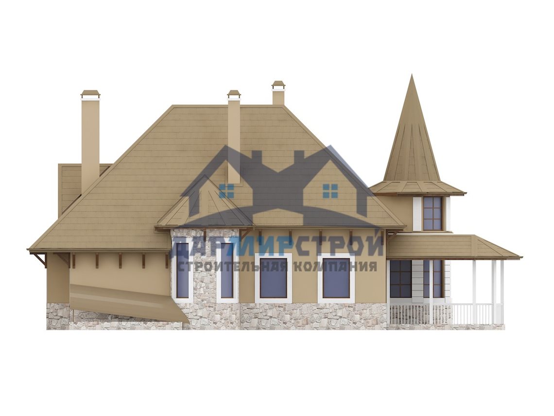 7GS - Проект двухэтажного дома из газобетона с гаражем — изображение 7