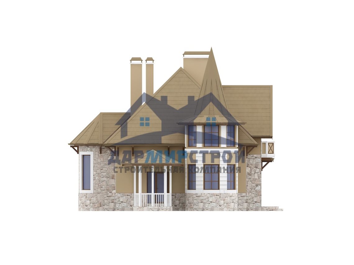 7GS - Проект двухэтажного дома из газобетона с гаражем — изображение 8