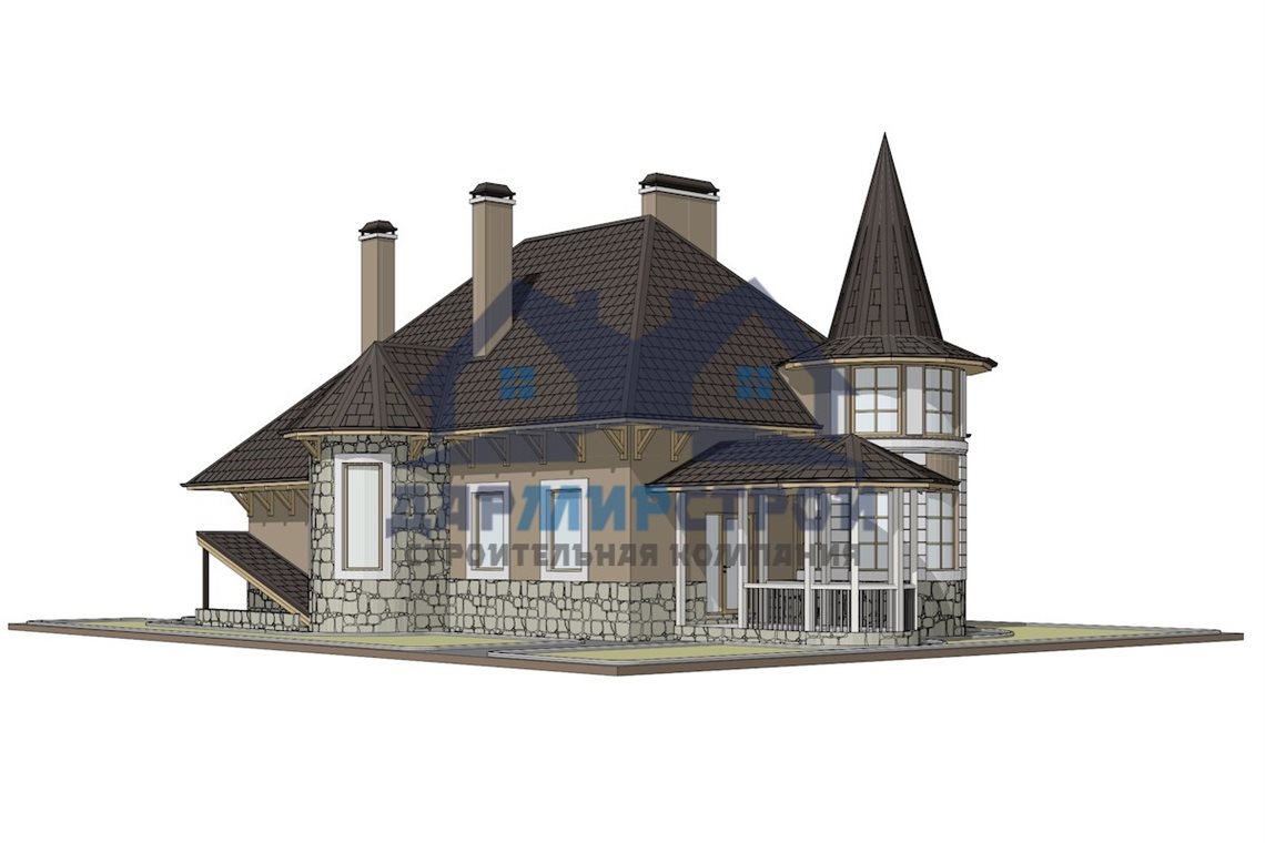 7GS - Проект двухэтажного дома из газобетона с гаражем — изображение 9