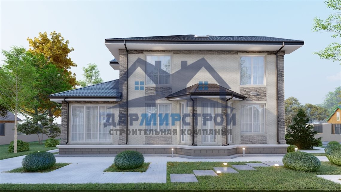 П152 - индивидуальный двухэтажный жилой дом с сложной кровлей. — изображение 2