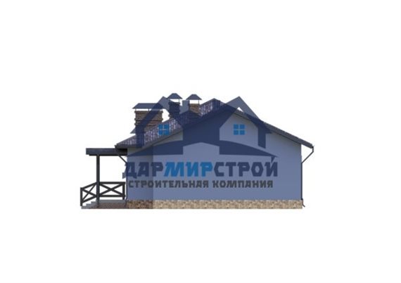 106-26 Проект одноэтажного дома из газобетона (П84) — изображение 3